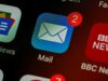 Email inbox showing new email containing a newsletter